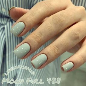 Гель-лак Moon Full Breeze color №428 світлий хакі 8мл