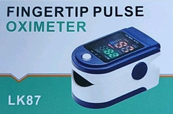 Портативный пульсометр оксиметр на палец Pulse Oximeter LK87 | Зображення 3