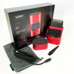 Бритва с аккумуляторным зарядным устройством VGR V-307, Електробритва для бороды, Бритвы аккумуляторные CV-20