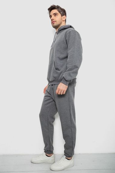 Спортивный костюм мужской на флисе, цвет серый, 244R9162 | Зображення 2