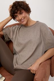 Футболка вільного фасону з ефектом тай-дай - кавовий цвет, ONE SIZE (є розміри)