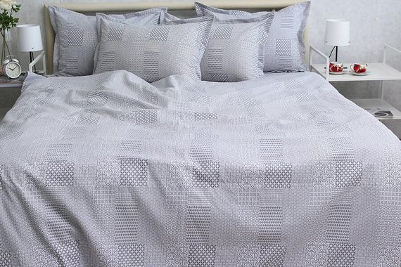 Комплект постільної білизни ТМ PrimaTeks ранфорс гофрований двоспальний RG-10 | Зображення 5