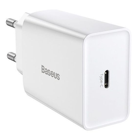СЗУ Baseus Speed Mini Quick Charger 20W (1USB-C) (CCFS-S) Черный Белый | Зображення 1