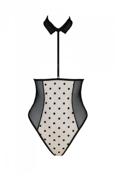 Еротичне боді Passion TRISHA BODY, XXL/XXXL, beige, з відкритими чашками sexstyle | Зображення 2