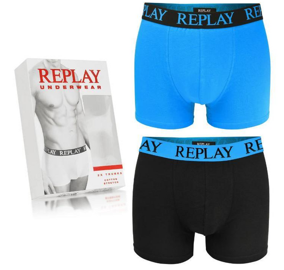 Чоловічі анатомічні труси боксери Replay (2 шт) | Зображення 1