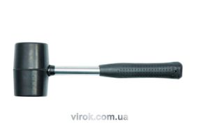 Молоток гумовий VOREL з металевою ручкою, Ø=66 мм, m=900 г [6/24]