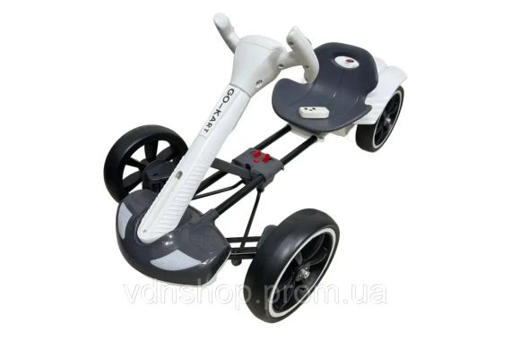 Електромобіль складний з акумулятором 6V 4.5Ah та швидкістю до 6 км/год/M-6072 Eco Koleso білий | Зображення 1