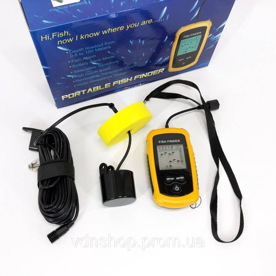 Эхолот портативный Fish Finder до 100м сонар портативный универсальный YX-96 | Зображення 5