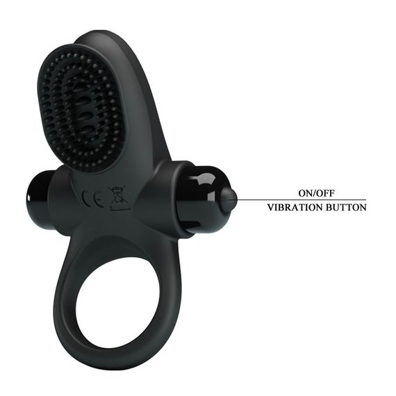 Ерекційне кільце - Pretty Love Vibrant Penis Ring II Black Sex Aura | Зображення 5