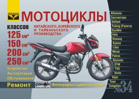 Мотоциклы китайского, корейского, тайваньского и индийского производства классов 125, 150, 200 и 250 куб. см.