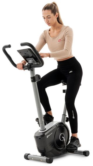 Велотренажер магнітний Hop-Sport HS-2050H Sonic сріблястий | Зображення 2