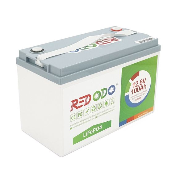 Аккумуляторная батарея LiFePO4 Redo 12V 100A h Self-heating, 1280W h, BMS 100A | Зображення 1