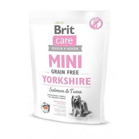 Корм сухий Brit Care Grain Free Mini Yorkshire для йоркширських тер’єрів з лососем та тунцем 400 г