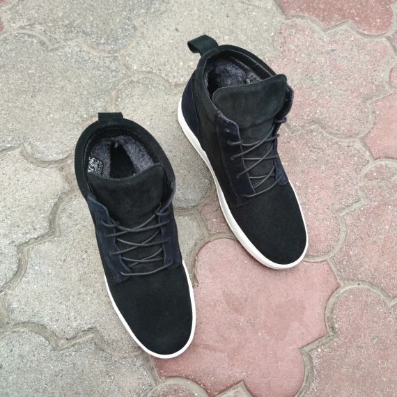 Черные ботинки с синими вставками 42 размер | Зображення 7