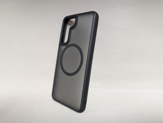 Чохол для Samsung Galaxy S21 FE / Самсунг Гелаксі С21 ФЕ, WAVE, матовий, soft-touch, MagSafe, чорний | Зображення 1