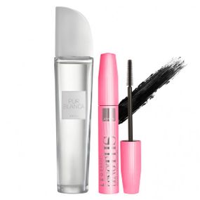 Подарунковий набір Avon для Неї Туш для вій «Легендарна довжина» 10 мл + Туалетна вода Pur Blanca 50 мл