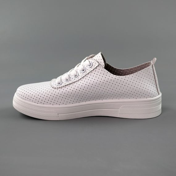 Кеди жіночі перфорація 591559 Білі 36 37 38 39 40 41 | Зображення 2
