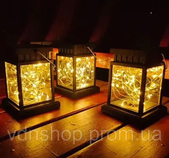 Вуличний садовий підвісний ліхтар на сонячній батареї, водонепроникний The lamp