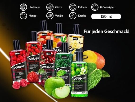 Олія для масажу зігрівальна та їстівна WARMup Caramel 150ml | Зображення 8