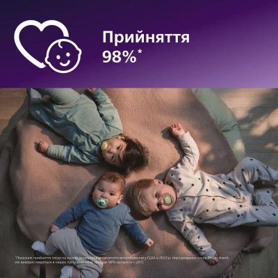 Пустышка Philips AVENT Ultra Soft 6-18 місяців 2 шт, жовто-зелена (SCF091/46) | Зображення 5
