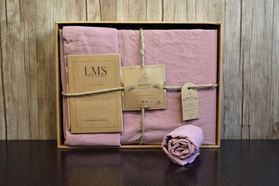 Постільна білизна Limasso Stonewashed Ranforse 200 х 220 см Old Rose | Зображення 2