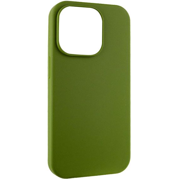 Чехол Silicone Case Full Protective (AA) NO LOGO для Apple iPhone 16 Pro Max (6.9") Зеленый / Dark Olive | Зображення 5