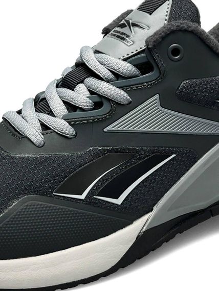 Зимние мужские кроссовки R2eeb2ok Nano X2 Fleece Dark Grey White , флис , Вьетнам 46 29.5 см | Зображення 4