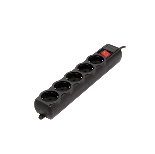 Фільтр мережевий 5 розеток 1,8 м чорний SPG5-G-6B-PRO PRO Gembird