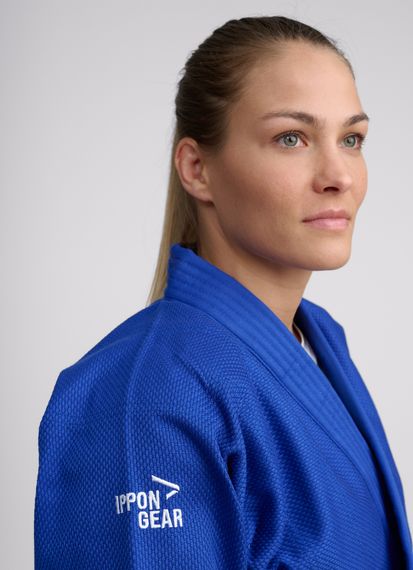 Кімоно для дзюдо, тренувальне, IPPON GEAR серія BASIC 2, синє, розмір 180 | Зображення 3