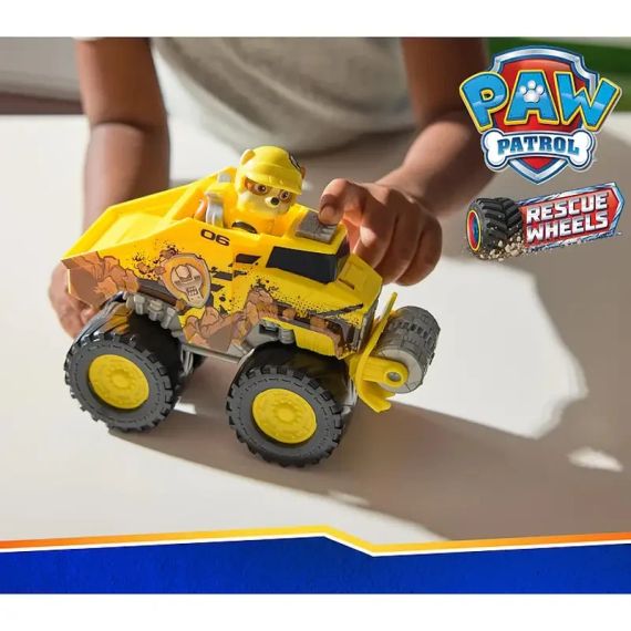 Paw Patrol Rescue Wheels Спасательный бульдозер с водителем Крепыш серии Мега колеса Щенячий патруль Оригинал | Зображення 7