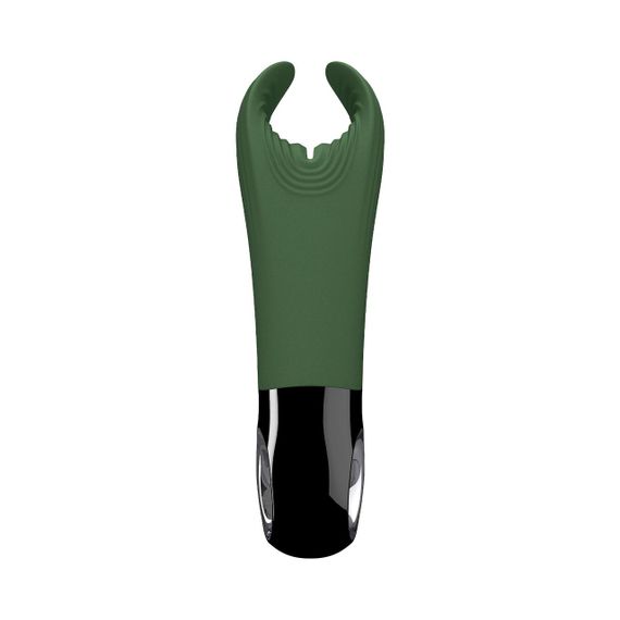 Вибратор для пениса Fun Factory MANTA moss green/black, подходит для парных игр | Зображення 3