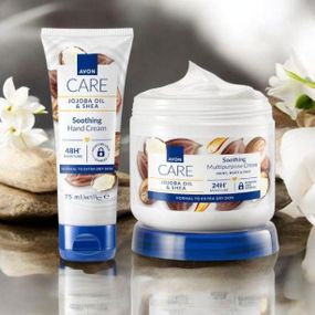 Набор 2 в 1 для тела и рук с маслами жожоба и ши Avon Care | Крем для рук 75 мл Мультифункциональный крем 400 мл