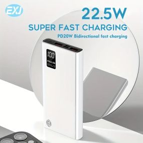 Потужний зовнішній акумулятор EXJ Power Bank 10000 mAh 22.5W PD