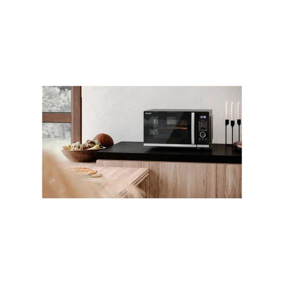 Мікрохвильова піч Sharp YC-QC254AE-B | Зображення 7