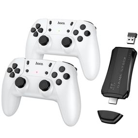 Игровая приставка Hoco GA31 + два беспроводных геймпада for PC White