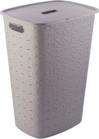 Кошик для білизни пластиковий Curver Softex 56 л 00571 бежевий, міцний і зручний