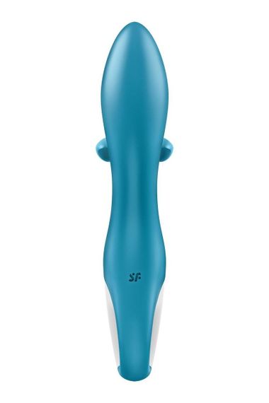 Вібратор-кролик із потрійним відростком Satisfyer Embrace me Turquoise, 2 мотори, діаметр 3,6 см sexstyle | Зображення 11