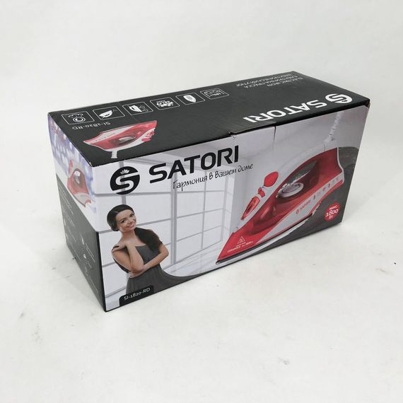 Паровой утюг отпариватель SATORI SI-1820-RD, Паровой утюг для одежды, ZW-446 Хорошие утюги | Зображення 5