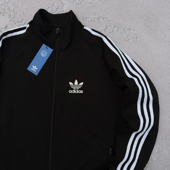 Кофта на блискавці Adidas чорна | Зображення 4
