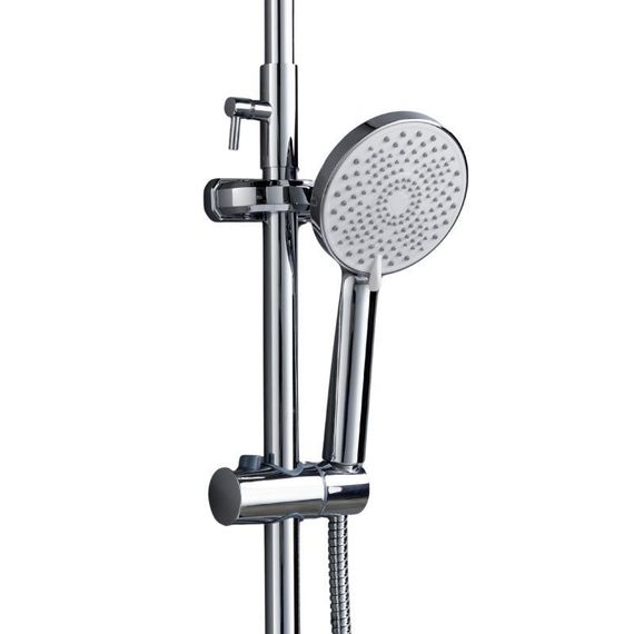 Душова система латунна універсальна Lidz Astra 1030 на три споживача (з виливом) (k35) LDAST1030CRM48086 Chrome | Зображення 3