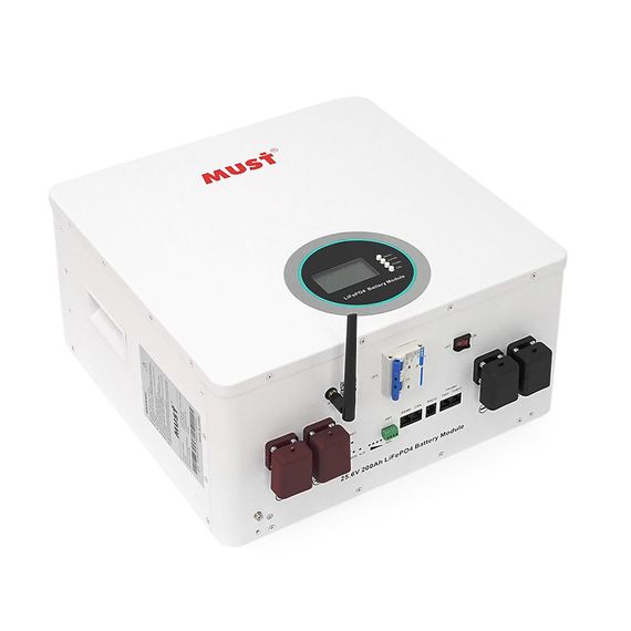 Акумуляторна батарея Must LiFePO4 LP16-24200 25.6V 200Ah, 5,12kWh, BMS100A@8S, CAN2.0/RS232/RS485, 6000 cycles, 486x442x250,44kg