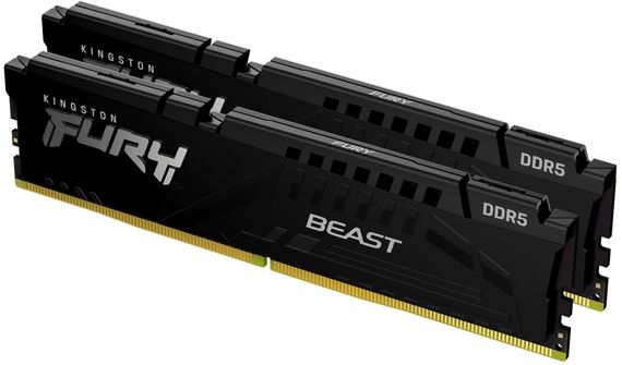 Память ПК Kingston DDR5 16GB KIT (8GBx2) 6000 FURY Beast Black EXPO KF560C36BBEK2-16 | Зображення 3