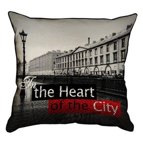 Подушка з мішковини In the Heart of the City 45x45 см (45PHB_VOL043_SE)