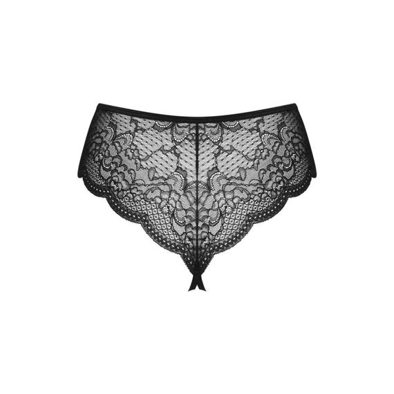 Трусики Obsessive-Pearlove figi czarne XS/S | Зображення 3