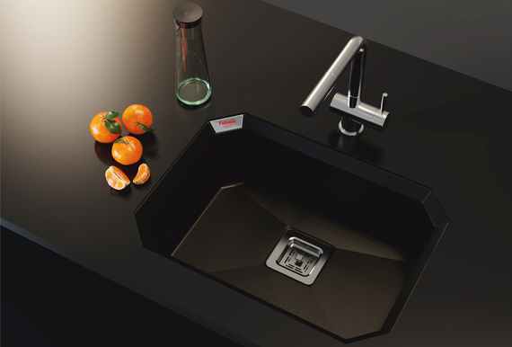 Гранітна мийка Fabiano Crystal 61x46 Antracit 8221.301.1487 | Зображення 1