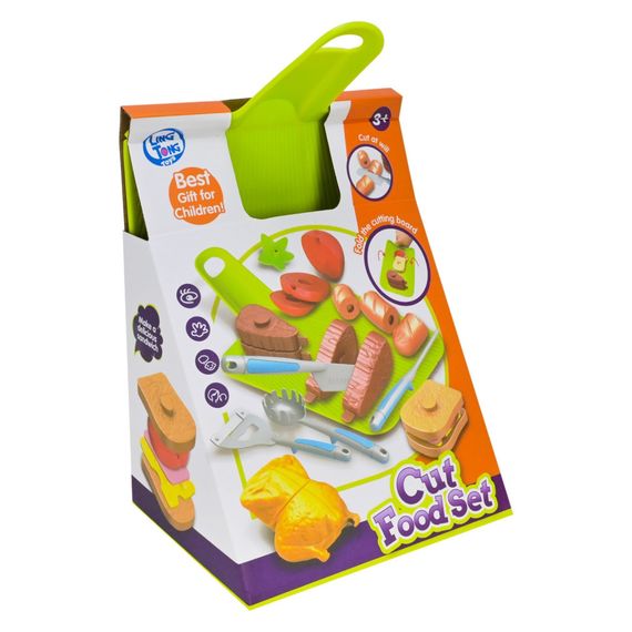 Дитячий набір продуктів "Фаст-фуд" LT8801-8D, овочі, прибори | Зображення 2
