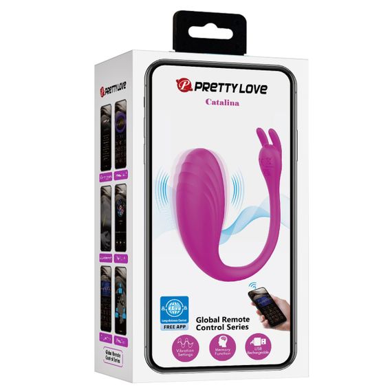 Вібратор PRETTY LOVE Catalina, 12 vibration functions Mobile APP Long-distance Control Sex Aura | Зображення 3