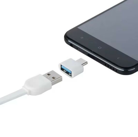 Універсальний адаптер Type-C до USB, для планшетів, ПК, телефонів. Білий | Зображення 2