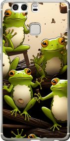 Чехол на Huawei P9 Plus Жабки "5656u-300-17620"