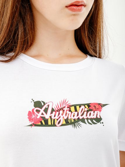 Футболка AUSTRALIAN LOGO FLOWERS TEE JERSEY V | Зображення 2